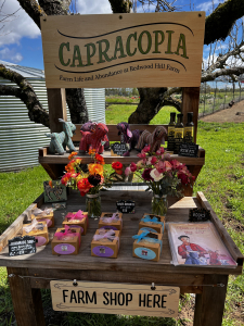 Capracopia farm stand with local products